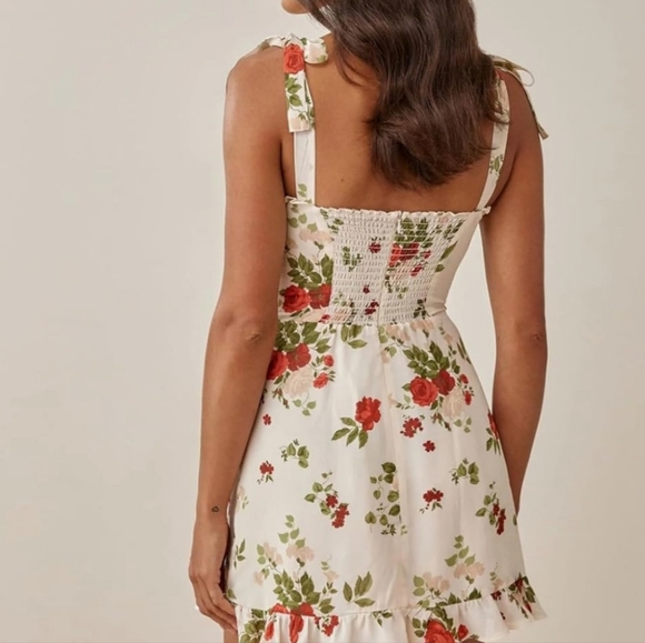 Reformation Floral Print Mini Dress - Picture 3 of 10